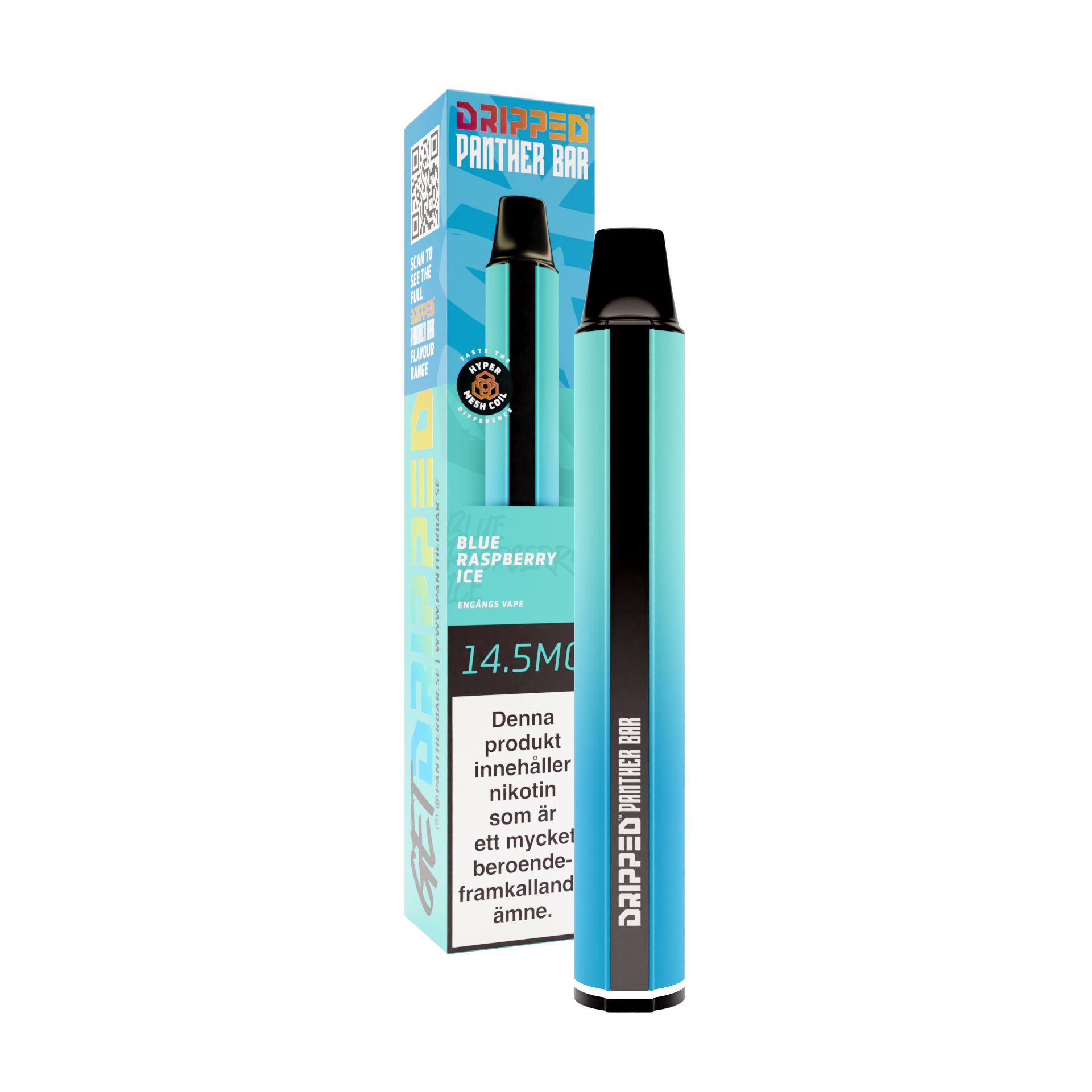 Dripped Panther Bar Blue Raspberry Ice