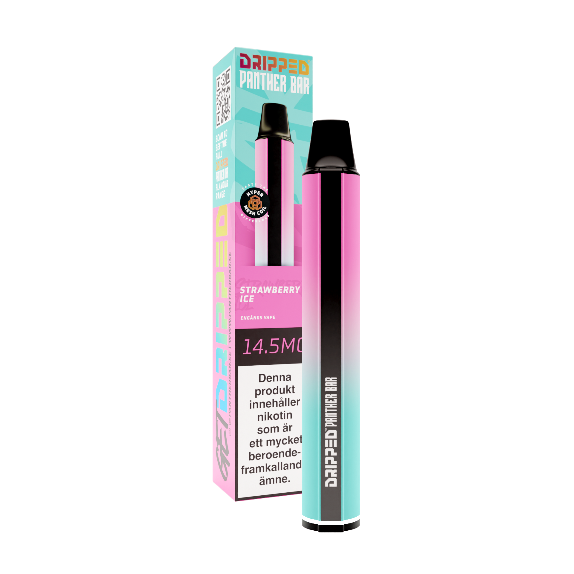 Dripped Panther Bar Strawberry Ice