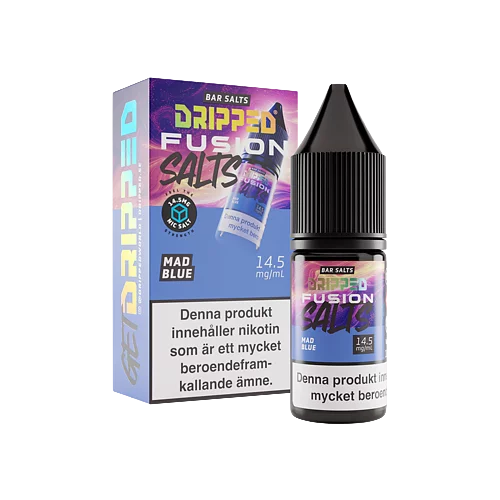 Dripped Fusion Salts Mad Blue